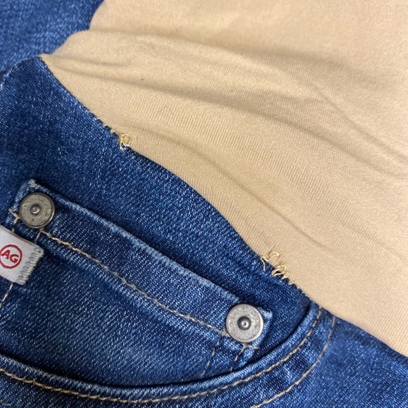 AG Distressed Full Panel Maternity Jeans - Picture 9 of 12